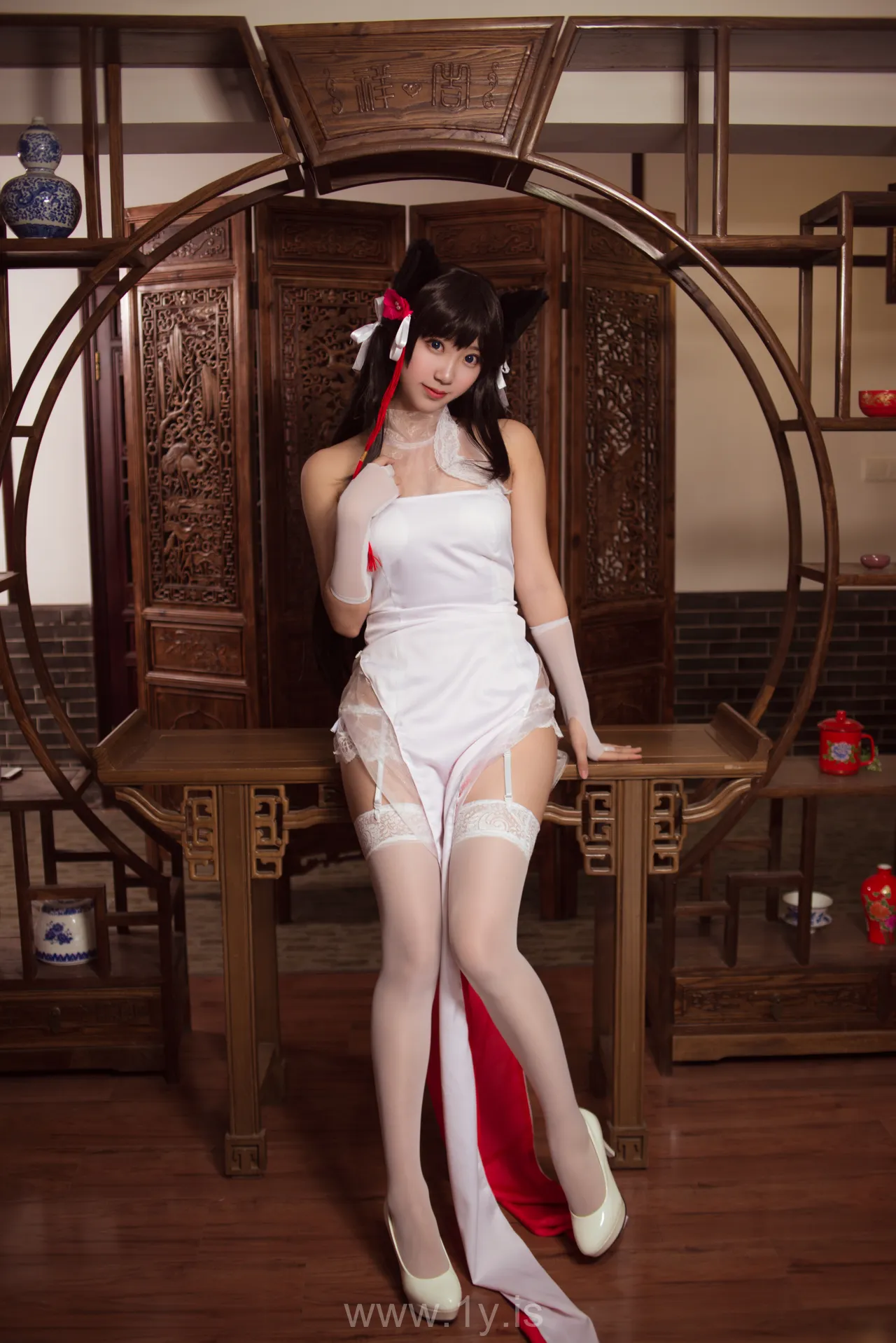 Coser@黑川 NO.004 Gorgeous Asian Cutie 獒犬旗袍